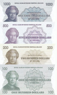 Tropical Islands 2022. Souvenir Banknote Set Of 4 ,Queen Elizabeth II - Séries Collector