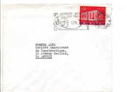 MONACO SEUL SUR LETTRE POUR LA FRANCE 1970 - Storia Postale