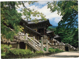 Corée Du Sud - Gyeongsang - Bulguksa Temple - The Whole View - Carte Postale Pour La France - 4 Octobre 1989 - Corea Del Sur