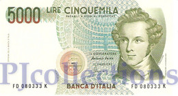 ITALIA - ITALY 5000 LIRE 1985 PICK 111c UNC PREFIX "D" - 5000 Liras