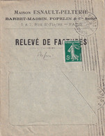 France Perforés Sur Lettre - Briefe U. Dokumente