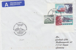 Norway Trondheim "M/S Harald Jarl - Siste Turi Hurtigruten" " Cover Ca Trondheim 11.10.2001 (NI226A) - Lettres & Documents