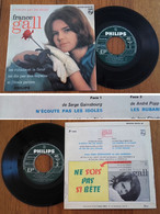 RARE French EP 45t RPM BIEM (7") FRANCE GALL (Serge Gainsbourg, 1964) - Collectors