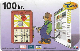 Greenland - Tusass - Refuelling Mobile, GSM Refill, 100kr. Exp. 01.03.2013, Used - Greenland