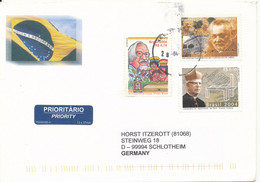 Brazil Cover Sent To Germany 26-4-2004 Topic Stamps - Cartas & Documentos