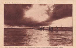 A18508 - SOMALIA PAESAGGI NELLE MISSIONI DELLA CONSOLATA TRAMONTO SULL'OCEANO INDIANO LUNGHESSO LA SPIAGGIA SOMALA - Somalië