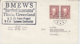 Greenland  BMEWS Early Warning System  Cover  Ca Dondas 7.12.1966  (EW154) - Vols Polaires