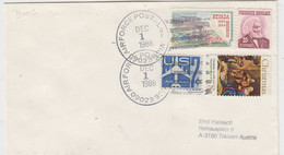 USA  Early Warning System  Cover  Ca US Air Force Ca DEC 1 1988  (EW154B) - Vols Polaires