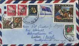 New Zealand YT 384 X2 386 386 A 387 385 391 416 CAD Lower Hutt NZ 1 NO 1963 CAD + Flamme Nov 63 - Covers & Documents