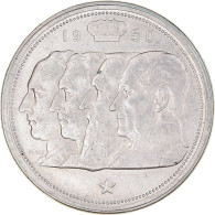 Monnaie, Belgique, 100 Francs, 100 Frank, 1950, Bruxelles, TTB, Argent, KM:138.1 - 100 Francs
