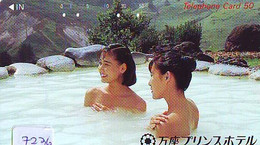 Télécarte Japon * FEMME EROTIQUE (7236) BATH * PHONECARD JAPAN * TELEFONKARTE *  BATHCLOTHES LINGERIE - Mode