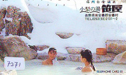 Télécarte Japon * FEMME EROTIQUE (7271) BATH * PHONECARD JAPAN * TELEFONKARTE *  BATHCLOTHES LINGERIE - Mode