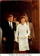 Rhode Island Newport President And Mrs Kennedy At St Mary's 1990 - Newport