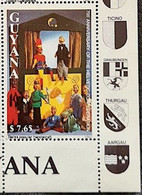 GUYANA 1991: Single Value $ 7.65 "Swiss Popular Handscraft" (Marionette) - From Sheet HELVETIC CONFEDERATION ** MNH - Marionnettes