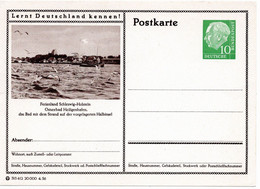 54794 - Bund - 1956 - 10Pfg Heuss I BildGAKte "Ostseebad Heiligenhafen", Ungebraucht - Meeuwen