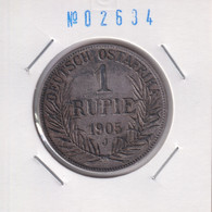 German East Africa 1 Rupie 1905 J Km#10 - Africa Orientale Tedesca