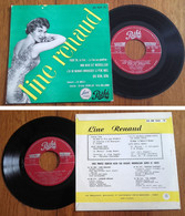 RARE French EP 45t RPM BIEM (7") LINE RENAUD W/ Les ANGELS (From The Film : «Le Feu Aux Poudres», 1956) - Collectors