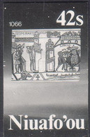 Tonga Niuafo'ou 1986 Proof In Black & White - 42s Halley's Comet In 1066 AD  - Read Description - Oceanië