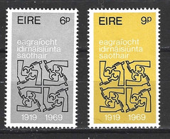 IRLANDE. N°234-5 De 1969. OIT. - IAO