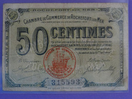 Billet 50c Chambre De Commerce De Rochefort Sur Mer 2e Série Charente-Maritime Saintes Jonzac Marennes St-Jean D'Angély - Cámara De Comercio