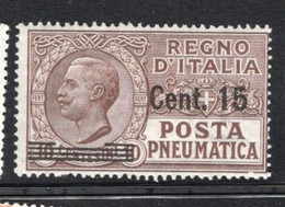 1924 - Regno -  Italia - Italy -  Sass. N. P.N 4 - LH -  (W04..) - Pneumatic Mail