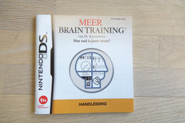 NINTENDO DS  : MANUAL : Meer Brain Training - Game - Letteratura E Istruzioni