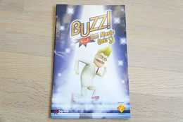 SONY PLAYSTATION TWO 2 PS2 : MANUAL : BUZZ THE MUSIC QUIZ - Literature & Instructions