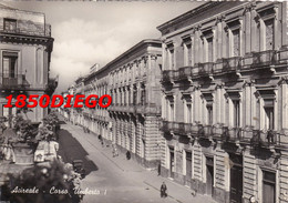 ACIREALE - CORSO UMBERTO I F/GRANDE VIAGGIATA  1953  ANIMAZIONE - Acireale