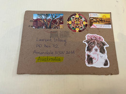 (1 L 7) Letter Posted From Israel To Australia (during COVID-19 Pandemic Crisis) 3 Stamps - Cartas & Documentos