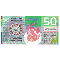 Billet, Australie, Billet Touristique, 2011, 50 Dollars ,Colorful Plastic - Fakes & Specimens