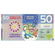 Billet, Australie, Billet Touristique, 2018, 50 Dollars ,Colorful Plastic - Fakes & Specimens