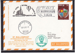 Montgolfières - Nations Unies - Bureau De Vienne - Carte Postale De 1982 - Oblit Wien - Cachet De Langenlois - - Brieven En Documenten