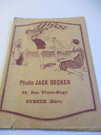 Enveloppe De Négatif Ancienne/ KODAK-PATHE/Photo Jacques DECKER Rue Victor Hugo Evreux (Eure)/Vers 1920-1950        EN30 - Altri & Non Classificati