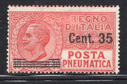 1927 - Regno -  Italia - Italy -  Sass. N. POSTA PN. 11 - LH -  (W04..) - Pneumatic Mail