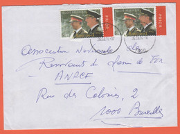 BELGIO - BELGIE - BELGIQUE - 2004 - 2 X 0,49€ 10th Anniversary Of The Accession Of King Albert II - Viaggiata Da Ath Per - Briefe U. Dokumente
