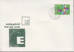 1960. LIECHTENSTEIN. EUROPA CEPT 50 Rp. FDC VADUZ LIECHTENSTEIN 19.IX.60. (Michel 398) - JF432825 - Briefe U. Dokumente