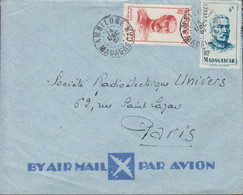 1951. Madagascar.  PAR AVION Cover To FRance With 1F50 + 6 F General Duchesne Cancelled AMBILOBE MADAGASCA... - JF432865 - Lettres & Documents