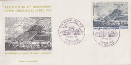 Enveloppe   FDC  1er  Jour   T.A.A.F   Bicentenaire  Du   Passage  De   COOK   1976 - FDC