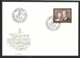 LIECHENSTEIN 1974: FDC "Couple Princier" De Vaduz, Pli - Lettres & Documents