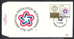 BELGIQUE 1976: FDC "Bicentenaire De La Révolution Américaine" De Bruxelles - 1951-1960