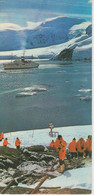 Argentina 1971 Large Postcard (wrinkle In Corner) Tourist Visit Paraiso Bay / Ship Libertad Ca 18 DIC 1971 (58188) - Arctische Expedities