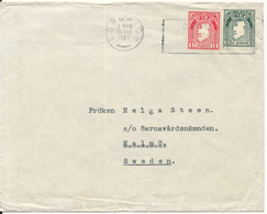 Ireland Cover Sent To Sweden 14-2-1939 (folded Cover) - Cartas & Documentos