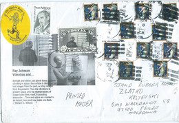 United States - BIG Cover MAIL  ART 2003 Via Macedonia,stamps : 1995 Midnight Angel - Self-Adhesive - Lettres & Documents