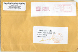 United States - BIG Cover MAIL  ART ( Shell ) 2003 Via Macedonia,stamps :post Label New York Air Mail - Lettres & Documents