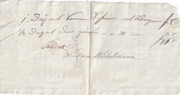 A18647 - RECEIPT FROM AUSTRIA 1835 OLD HANDWRITTEN DOCUMENT SIGNITURE - Österreich