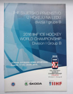 Hockey-World Championship 2016 Official Program Div.I, Group B-Great Britain,Lithuania,Croatia,Estonia,Romania,Ukraine - Books