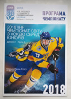Hockey- U18 World Championship 2018 Official Program Div.I, Group B-Ukraine,Hungary, Austria, Japan, Italy, Romania - Libros