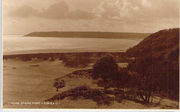 CARTE PHOTO PAYS DE GALLES PEMBROKESHIRE OXWICH POINT JUDGES DOS DIVISE NON ECRIT - Pembrokeshire