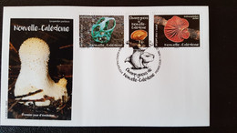 Caledonia 2022 Caledonie Mushroom Champignon PILZE FUNGI Ileodictyon 2v +lab FDC - Nuevos