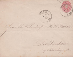 1864. PREUSSEN. EIN GROSCHEN Envelope (large Type) To Lichtenstein Cancelled ?EITZ 4 5 64.  - JF432963 - Ganzsachen